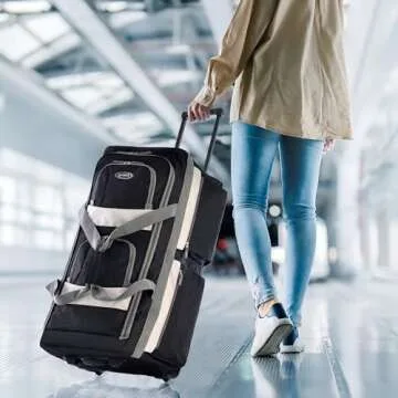 Olympia Wheeled Duffel Bag 33" - Stylish Travel Companion