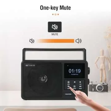 Retekess TR640 Portable Radio,Internet Radio,Bluetooth Receiver,Thousands of Global Radio Stations,Station Presets and Alarm Clock