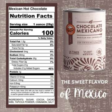 Mexican Hot Chocolate, 8 Ounce (Pack of 2), Authentic Mexican Style Hot Chocolate Mix with Organic Cacao Beans and Cinnamon by La Monarca Bakery