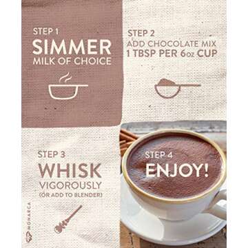 Mexican Hot Chocolate, 8 Ounce (Pack of 2), Authentic Mexican Style Hot Chocolate Mix with Organic Cacao Beans and Cinnamon by La Monarca Bakery