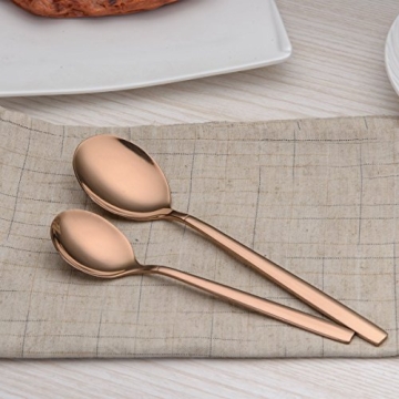Berglander 20 Piece Titanium Rose Gold Flatware Set