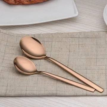 Berglander 20 Piece Titanium Rose Gold Flatware Set