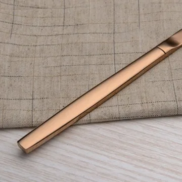 Berglander 20 Piece Titanium Rose Gold Flatware Set