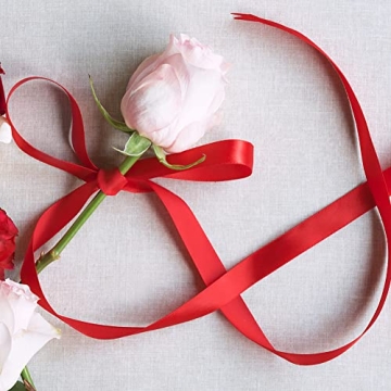 LIUYAXI Double Faced Satin Ribbon Set for Creative Projects