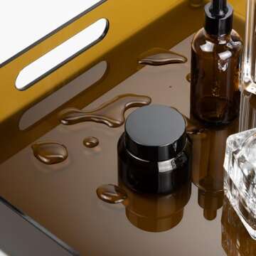 ATZYmolin Large Acrylic Serving Tray for Home & Events