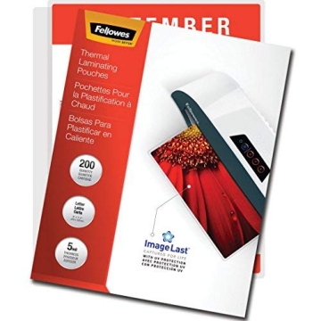 Fellowes Laminating Pouches, ImageLast, 200 Pack for Home & Office