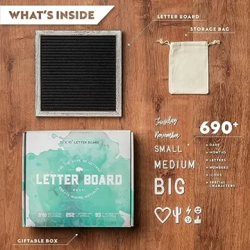 Creative Little Hippo Felt Letter Board with 690+ Letters