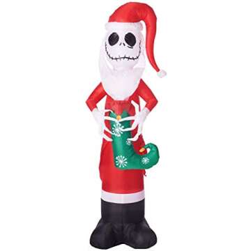 Disney Jack Skellington Inflatable Yard Decoration 5.5ft
