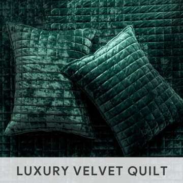 RECYCO Luxe Velvet Quilt Set - Elegant Comfort for All