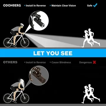 TINGCHUAN Bike Helmet Light for Safe Night Riding