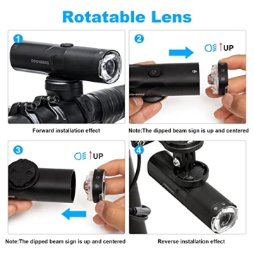 TINGCHUAN Bike Helmet Light for Safe Night Riding