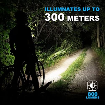 TINGCHUAN Bike Helmet Light for Safe Night Riding