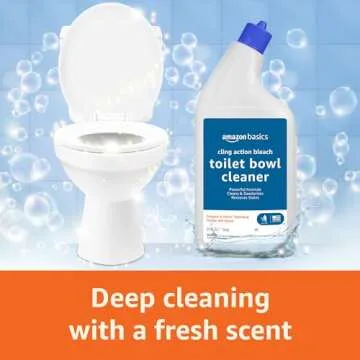 Amazon Basics Toilet Bowl Cleaner Cling Action Formula - Bleach
