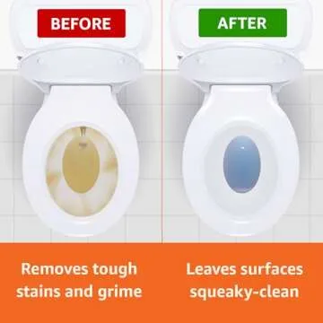 Amazon Basics Toilet Bowl Cleaner Cling Action Formula - Bleach