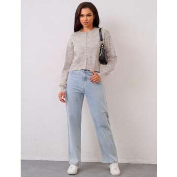 MISSACTIVER Women's Cropped Cardigan - Comfort & Style