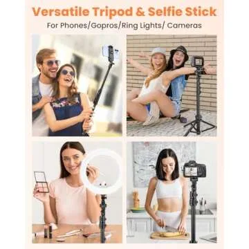 VICTIV 85" Tall Phone Tripod Stand with Remote