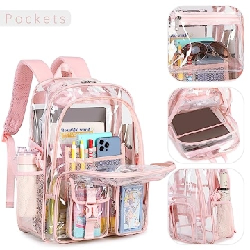 Stylish abshoo Large Clear Backpack for Girls and Women