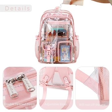 Stylish abshoo Large Clear Backpack for Girls and Women