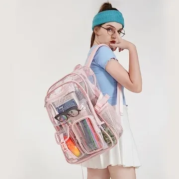 Stylish abshoo Large Clear Backpack for Girls and Women