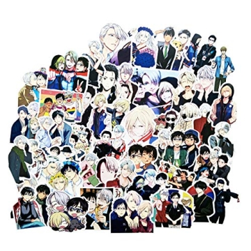 Yuri!!! on ICE Anime Stickers for Kids and Teens 50Pcs Variety Vinyl Waterproof Car Sticker Motorcyc...