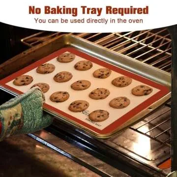 RENOLK Silicone Baking Mat Set - Non-Stick & Reusable 5 Pack
