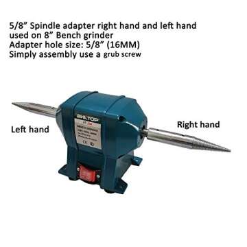 PURUI 5/8 Inch Bench Grinder Spindle Adapter Pack of 2