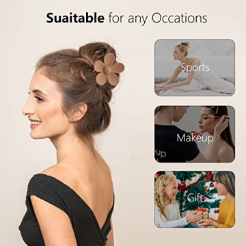 Stylish 6 Pack Hair Claw Clips for All Hair Types