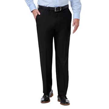 Haggar Men's Premium Comfort Classic Fit Flat Front Dress Pants for Every Occasion