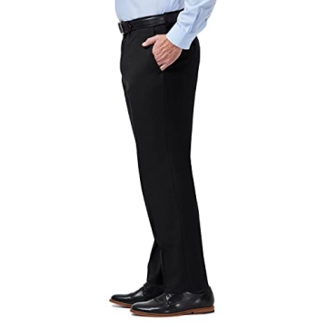 Haggar Men's Premium Comfort Classic Fit Flat Front Pants
