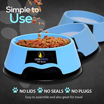 Golden Wolf Products Dripless Water Bowl, Anti gulping, Spill Proof, no Skid, no Mess - Great for Dogs or Cats (Small or Large Breeds up to 100 lbs) - only Holds 24oz of Water to Keep Water Fresh