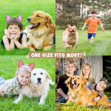 CiyvoLyeen Puppy Dog Ear Headbands for Parties and Costumes