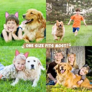 CiyvoLyeen Puppy Dog Ear Headbands for Parties and Costumes
