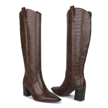 Stylish ISNOM Cowboy Boots for Women - All Occasion Footwear