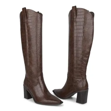 Stylish ISNOM Cowboy Boots for Women - All Occasion Footwear