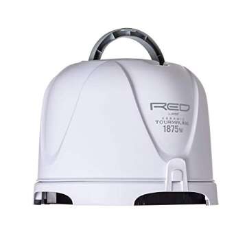 RED by KISS 1875 Watt Ceramic Tourmaline Hood Dryer, 4 Heat Settings Blow Dryer for Home & Salon, Height Adjustable Convenient Hooded Hair Dryer