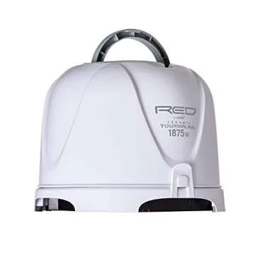 RED by KISS 1875 Watt Ceramic Tourmaline Hood Dryer, 4 Heat Settings Blow Dryer for Home & Salon, Height Adjustable Convenient Hooded Hair Dryer