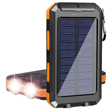 Solar Charger, 38800mAh Portable Solar Power Bank for All Cellphones, Waterproof Battery Pack, Outdo...