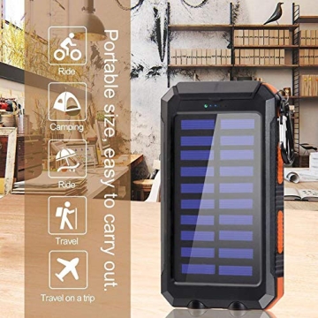 Portable Solar Charger 38800mAh Power Bank for All