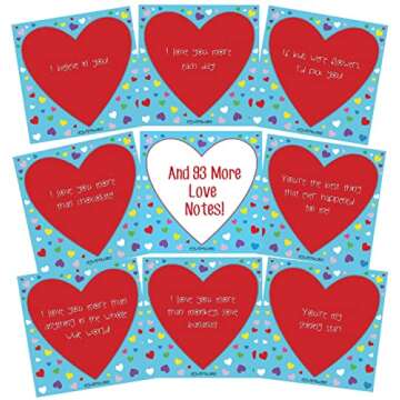 Notes From Me! Love 101 Tear-Off Lunch Box Love Notes for Kids, Motivational, Thinking of You, Back ...