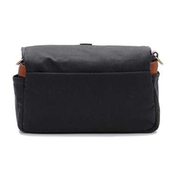 ONA Bowery Camera Messenger Bag - Black Waxed Canvas