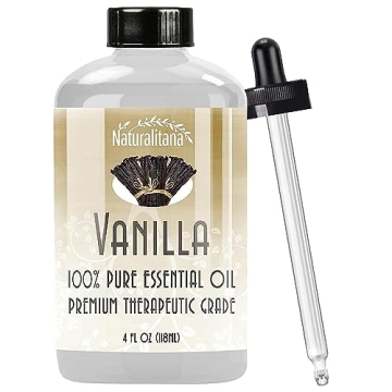 Naturalitana Vanilla Essential Oil - 4oz Aromatherapy Oil for Candles, Soap, Bath Bombs