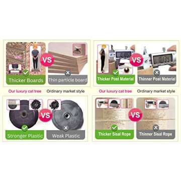 Go Pet Club Cat Tree, 80-Inch, Beige