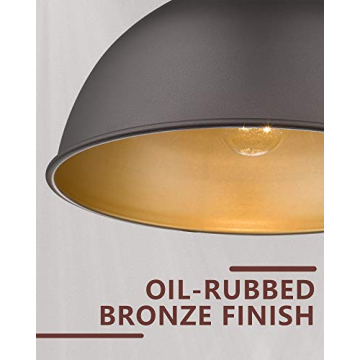 HWH 1-Light Pendant Light - Adjustable Rustic Charm