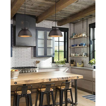 HWH 1-Light Pendant Light - Adjustable Rustic Charm