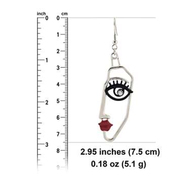 Artistic Face Drop Earrings - Elegant Statement Accessory for Women