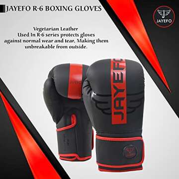 Jayefo R-6 Boxing Gloves for MMA & Kickboxing Fitness