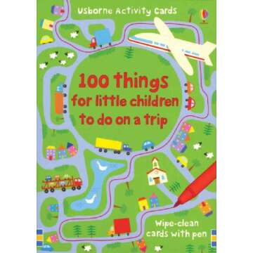 Durable Reusable Travel Activity Cards for Kids