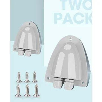 BougeRV Waterproof Solar Double Cable Entry Gland Box