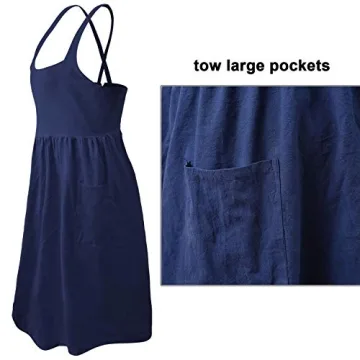 Stylish Cotton Apron with Pockets for Baking