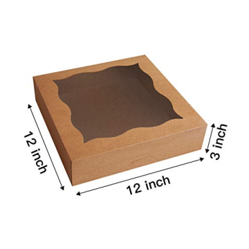 Cherry 15-Pack Bakery Boxes with Window for Pies